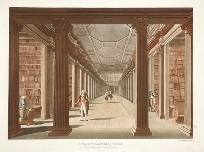 College-Bibliothek, Dublin, 1793 von James Malton